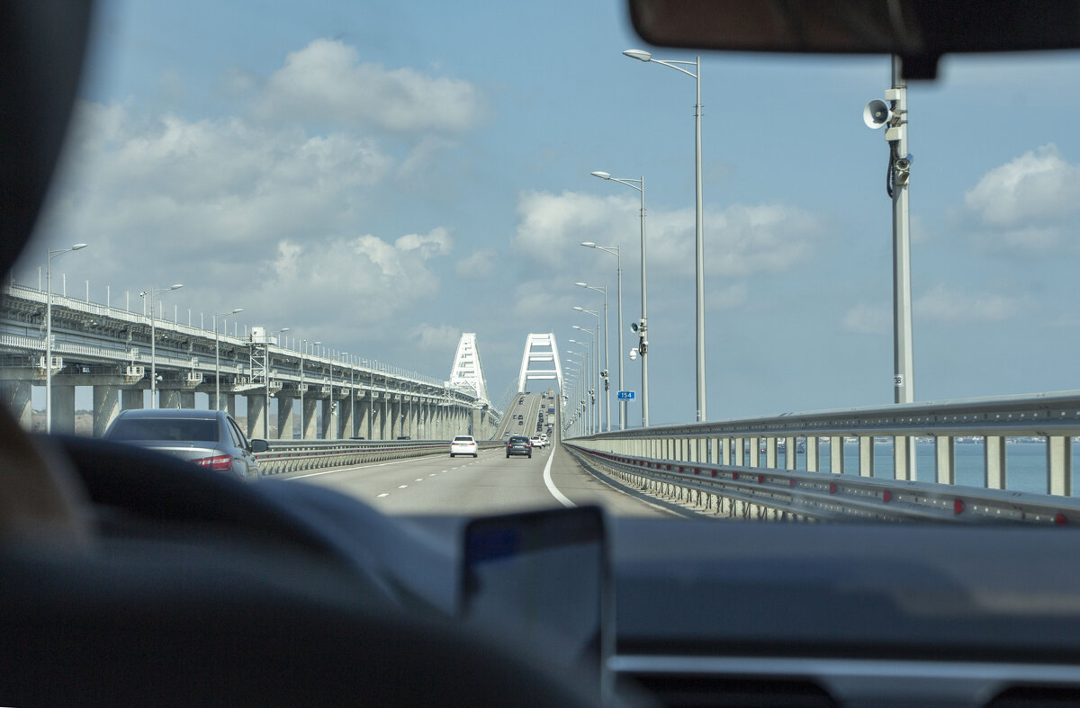 Крымский мост.Вид из авто... - ТатьянА А...