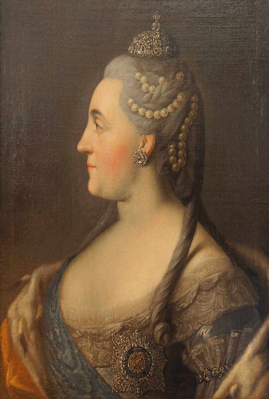 Портрет Екатерины 2-й, Антропов Алексей Петрович, 1716-95 - Яков Виноградов