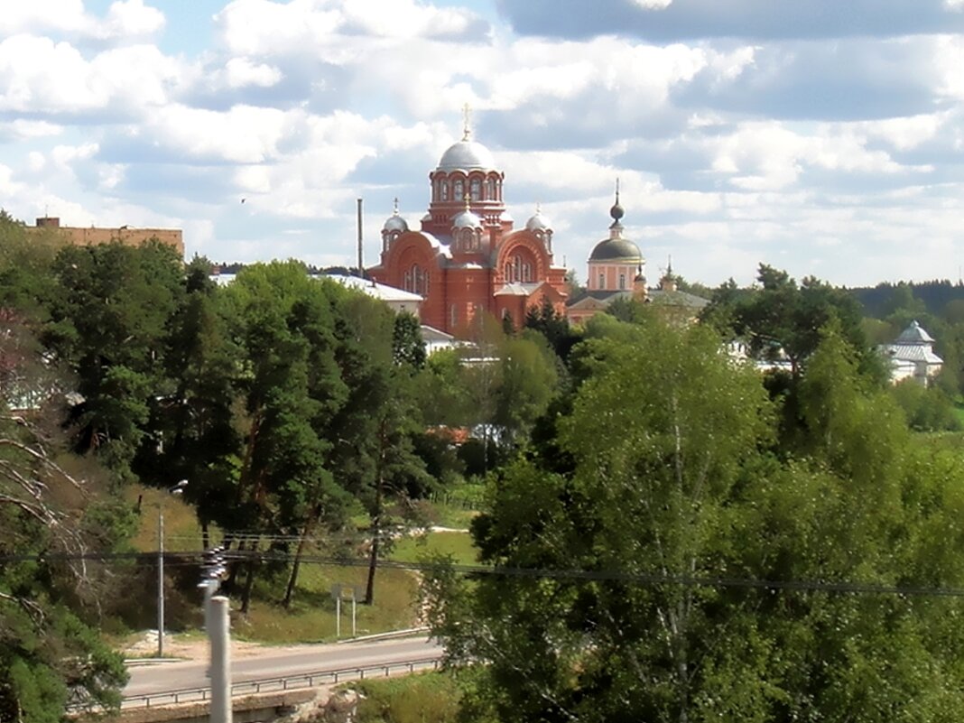 Вид на Покровский Хотьков монастырь - Ольга Довженко
