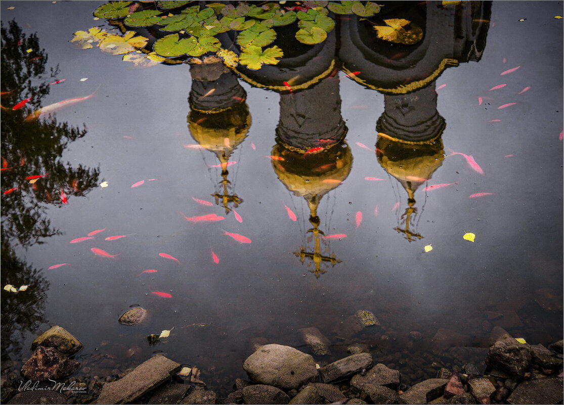 "Золотые купола и золотые рыбки"© - Владимир Макаров