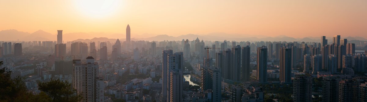 Панорама Венчжоу на закате - Дмитрий 