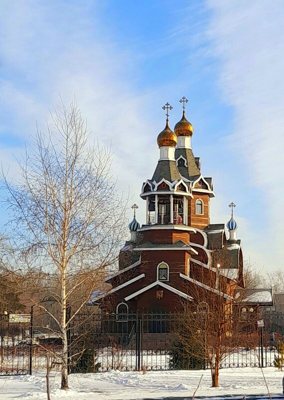 Богоявленский храм . Бердск . Конец ноября . - Мила Бовкун