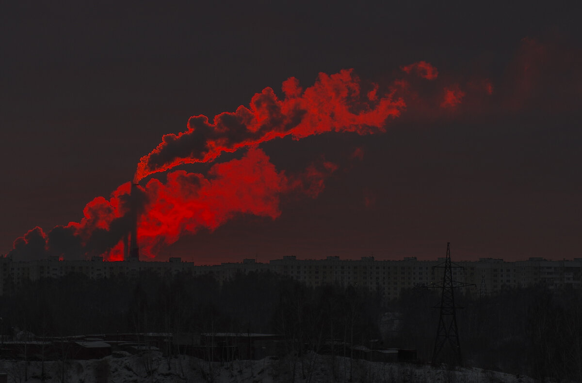 Восход солнца в Новосибирске. - Михаил Измайлов