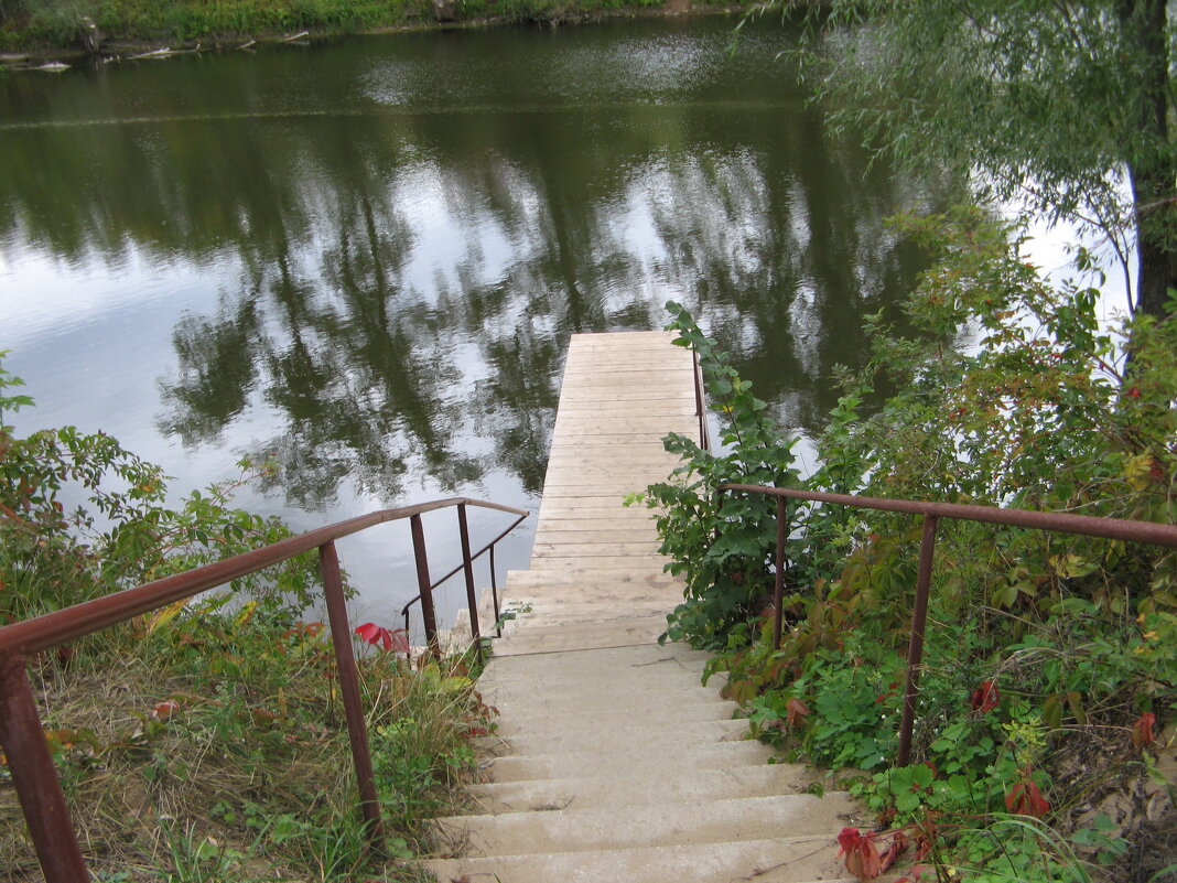 Речка "Чернушка" Лестница для купания - Нина Колгатина 