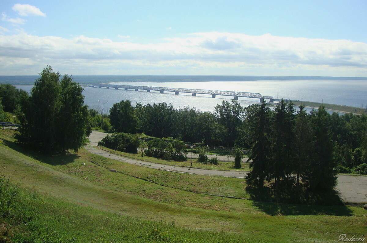 Вид сверху на Волгу и Императорский мост - Raduzka (Надежда Веркина)