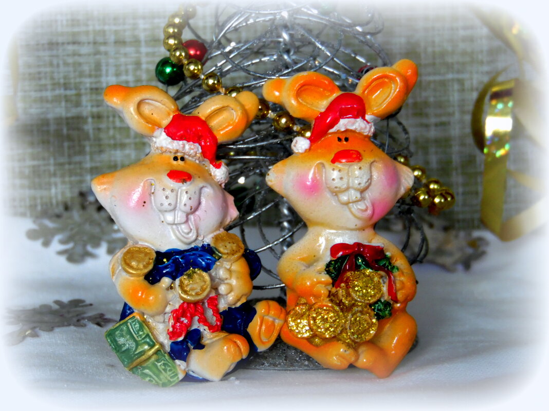 Братья-кролики желают вам счастливого нового года. - nadyasilyuk Вознюк