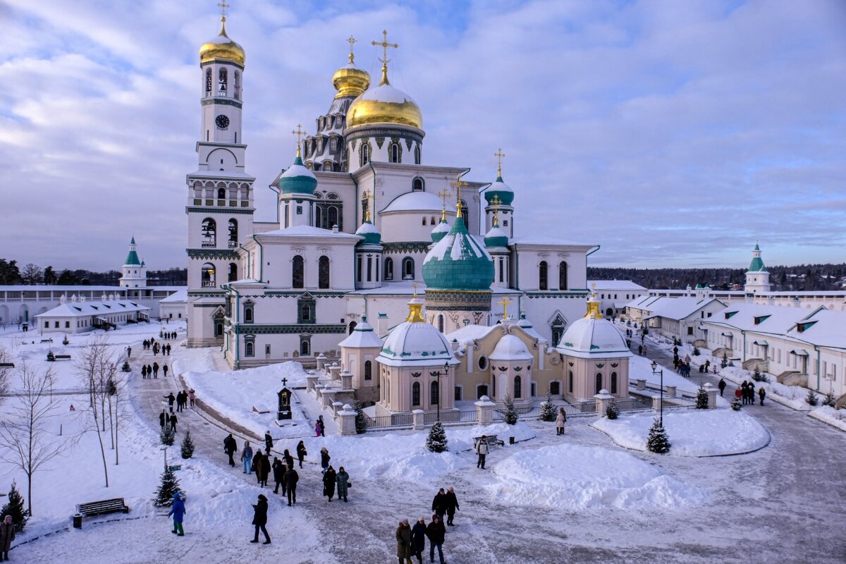 Новоиерусалимский монастырь зима рассвет