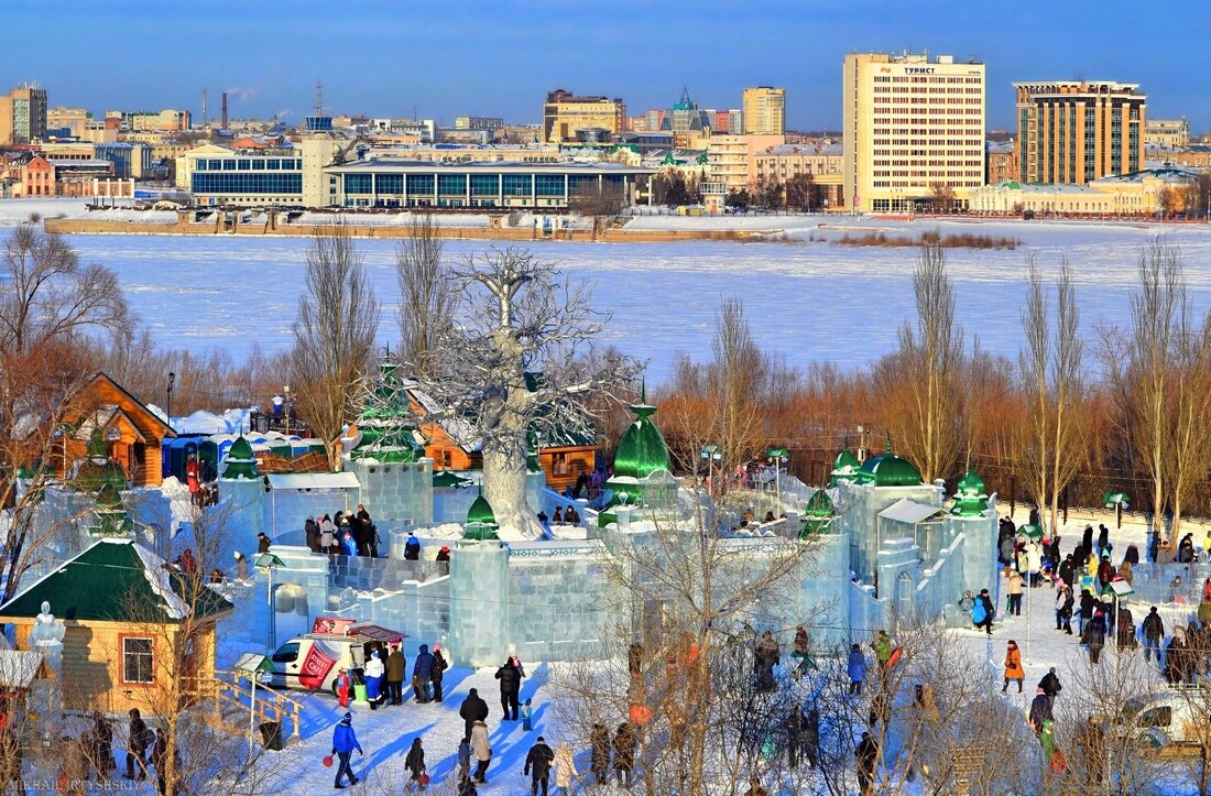 Омск. Ледовый городок "Беловодье". - Mikhail Irtyshskiy