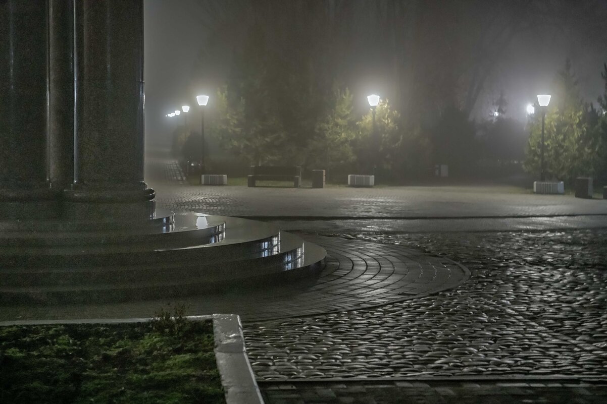 Ночной туман в парке - Константин Бобинский
