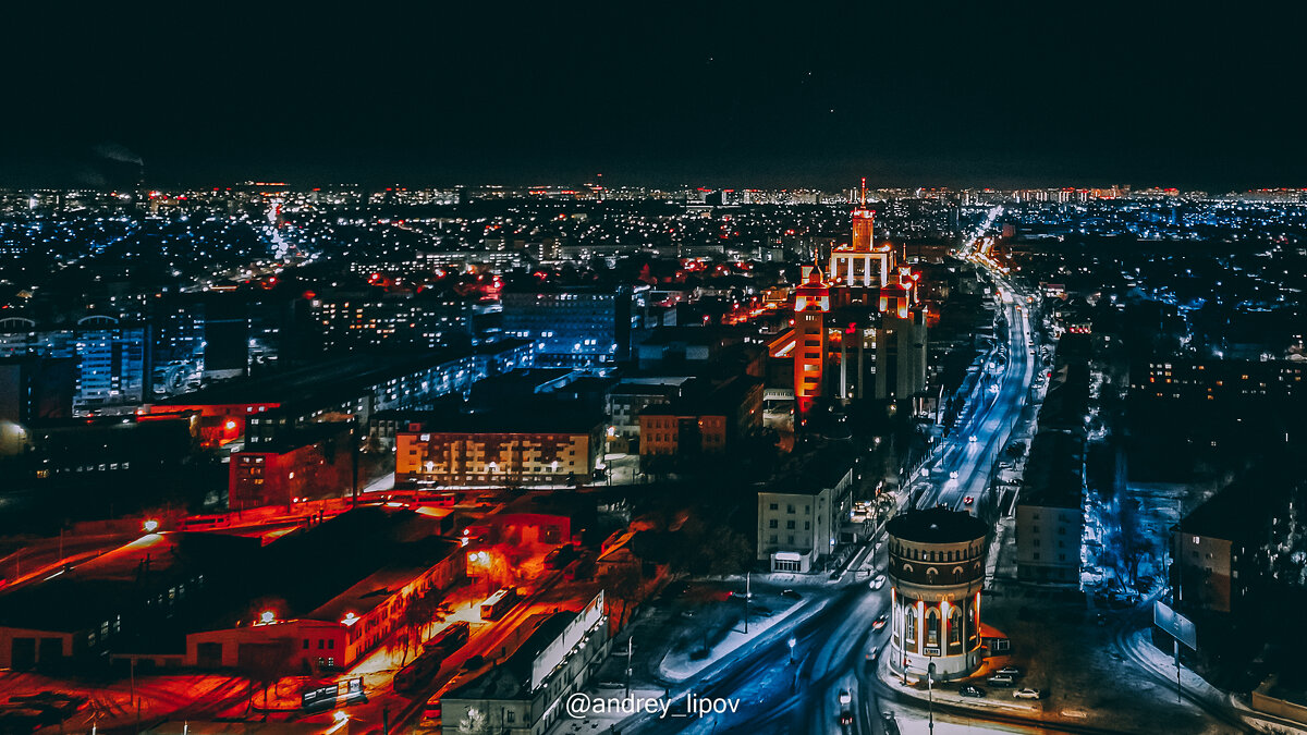 Ночной город. Оренбург - Андрей Липов