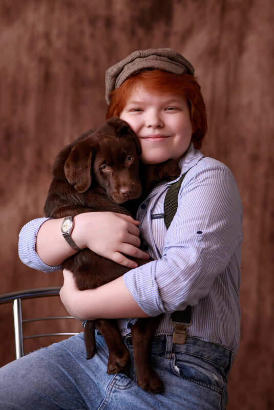 Мальчик с собакой - Юлия Кравченко