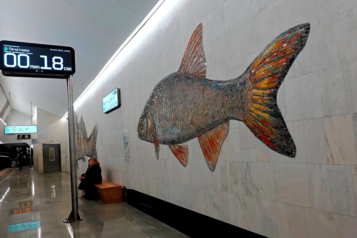 Рыбы приплыли в московское метро! - Татьяна Помогалова