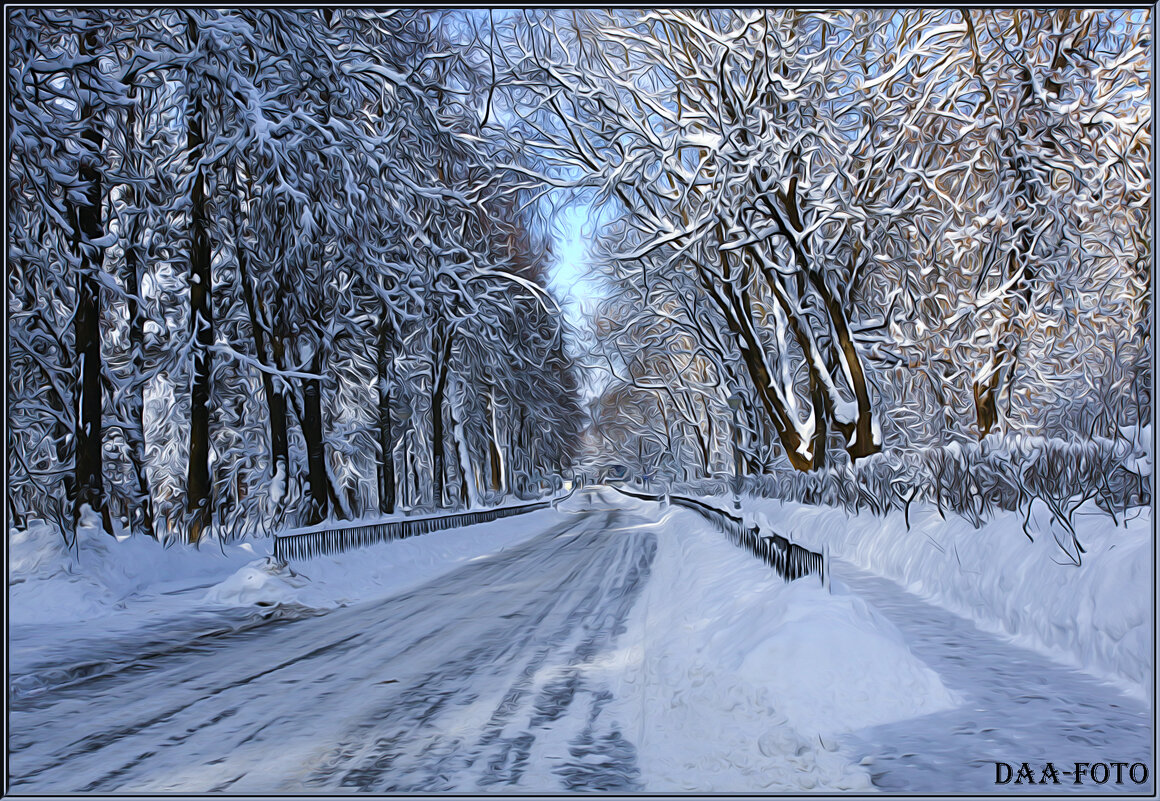 "Уходящая зима." - Александр Дмитриев