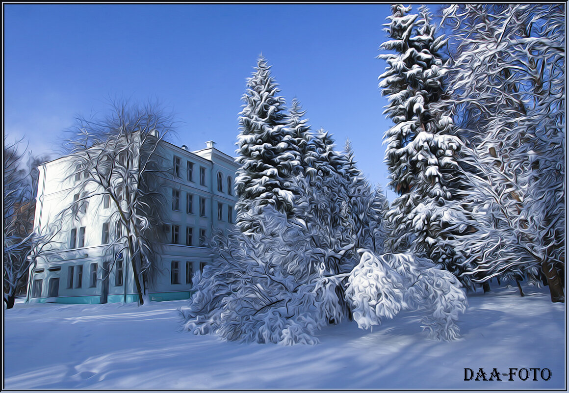 "Зима в городе." - Александр Дмитриев