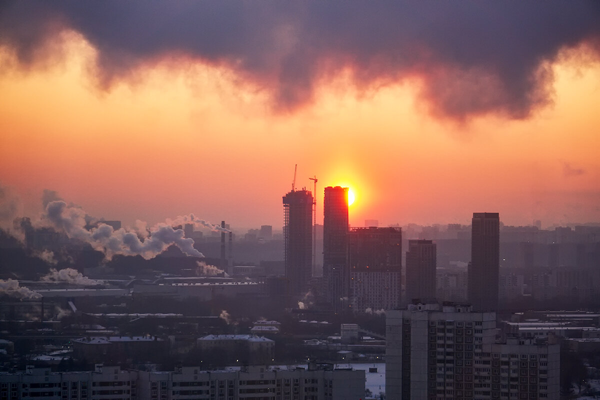 Закат над городом - Valeriy(Валерий) Сергиенко