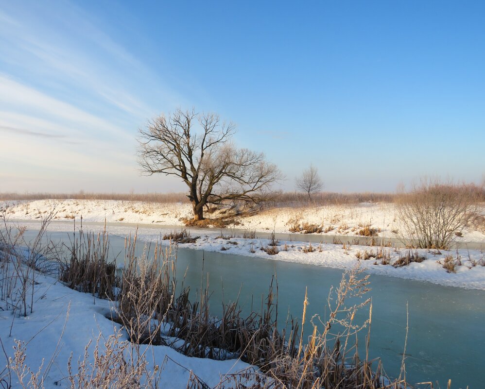 Утро на замёрзшей реке - Андрей Снегерёв