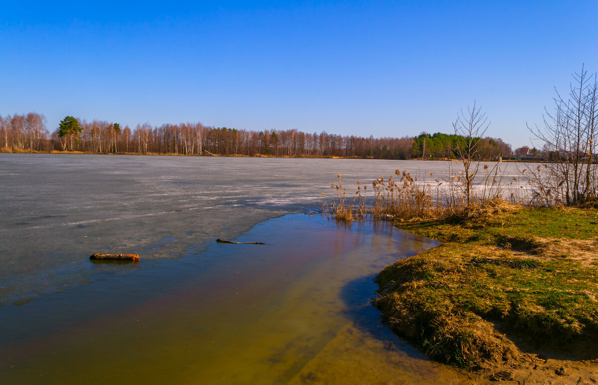 Апрель. А на озере еще лед - Сергей Цветков