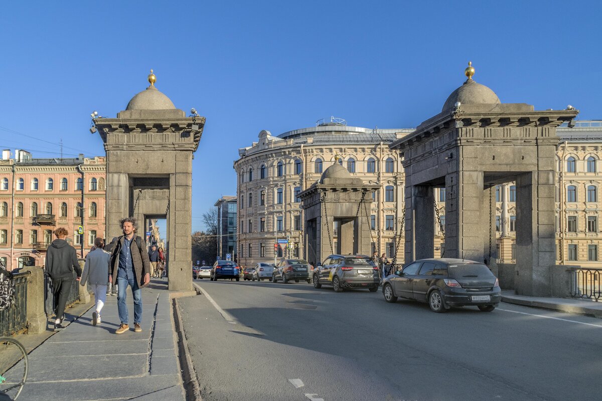 Перспектива ул.Ломоносова в створе Чернышова моста - Стальбаум Юрий 