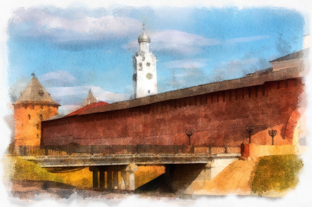 Древние стены Великого Новгорода... - Tatiana Markova