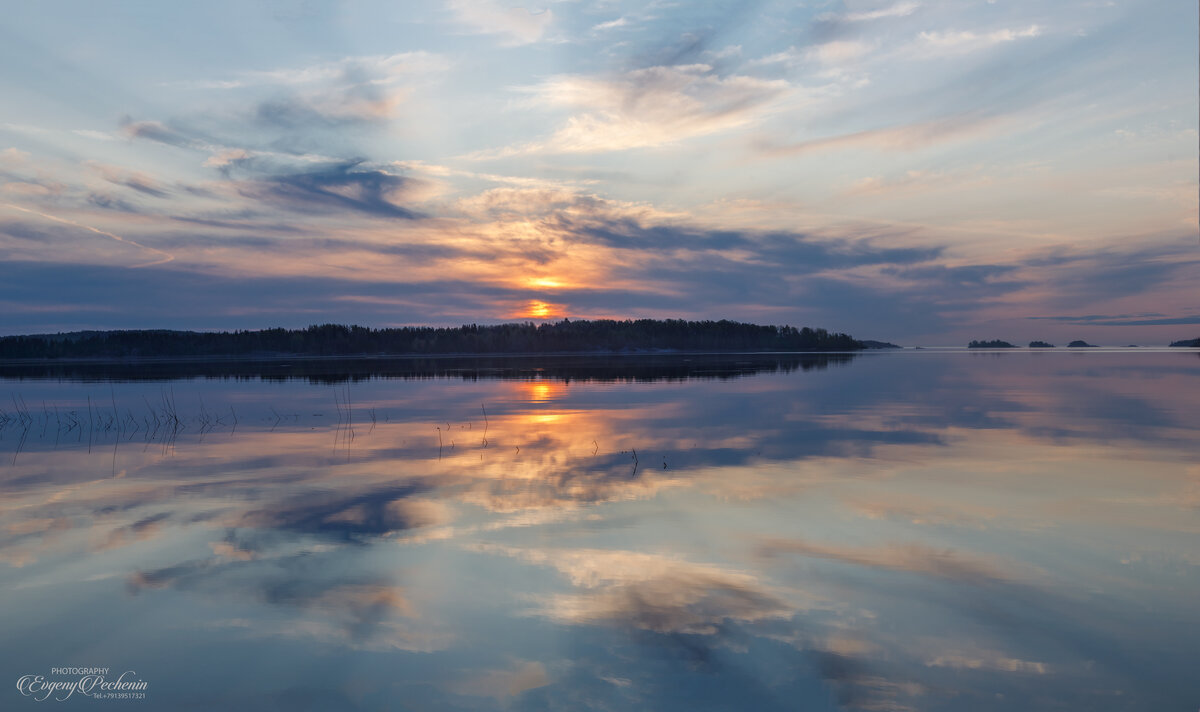 Рассвет на Ладожском озере - Евгений Печенин