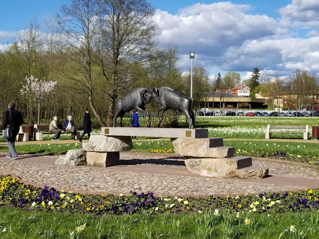 2 штосселя на мосте в городе Друскининкай. - Светлана Хращевская