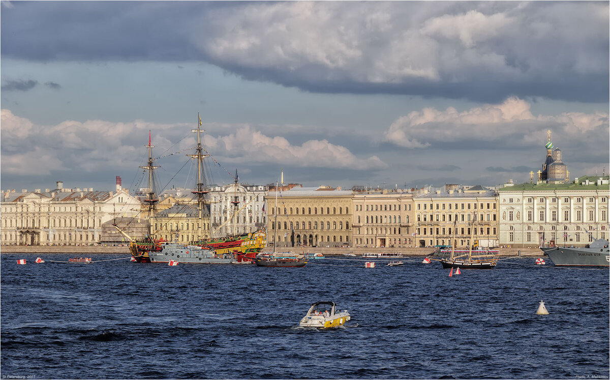 Кораблики на реке Неве. День ВМФ. - Александр Максимов