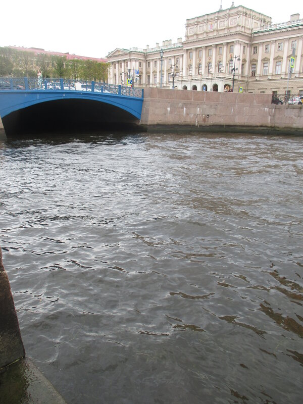 Вид с Мойки на Синий мост и Мариинский дворец - Маера Урусова