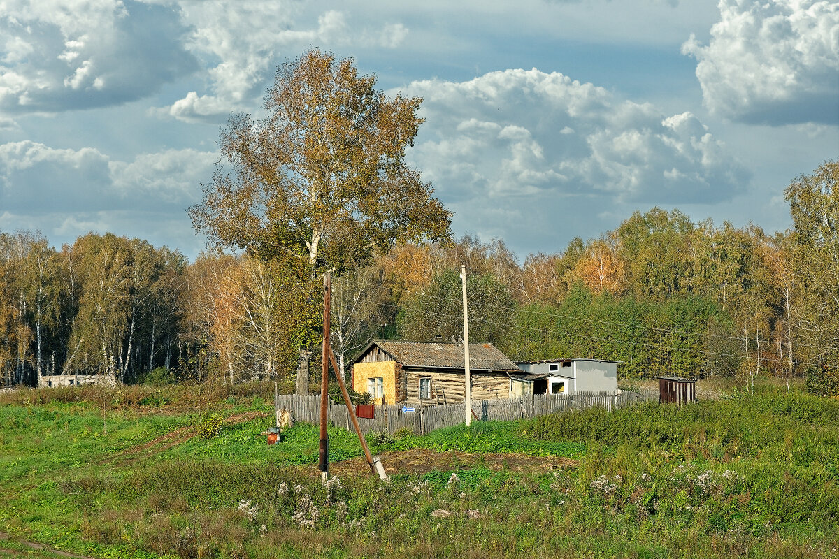 Сибирская глубинка, домики в деревне - Дмитрий Конев