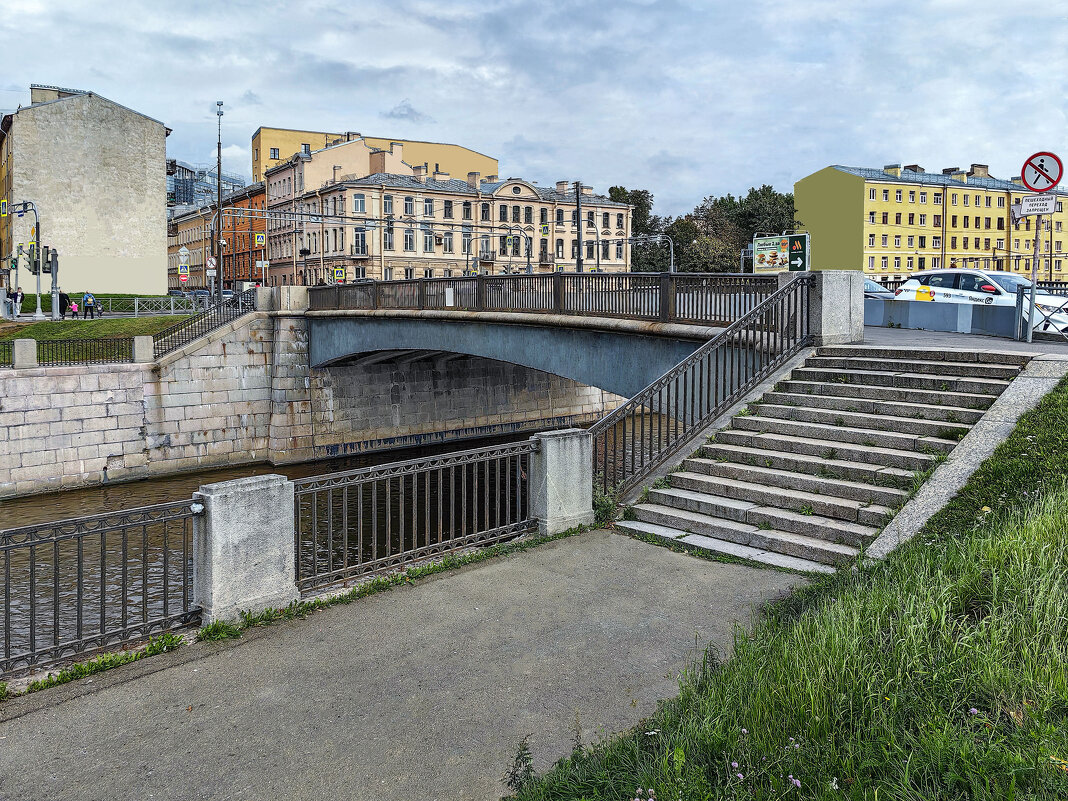 Боровой мост через Обводный канал в Санкт-Петербурге - Стальбаум Юрий 