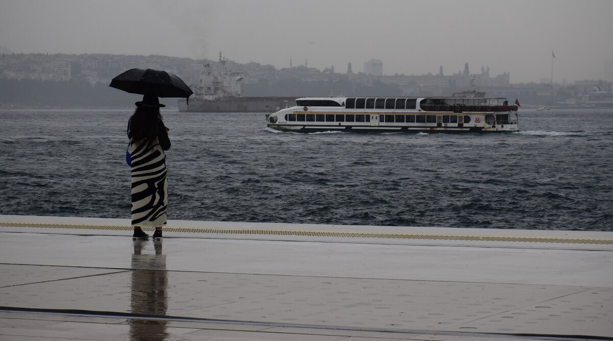 Стамбул, Босфор, дождь, девушка - Марина 