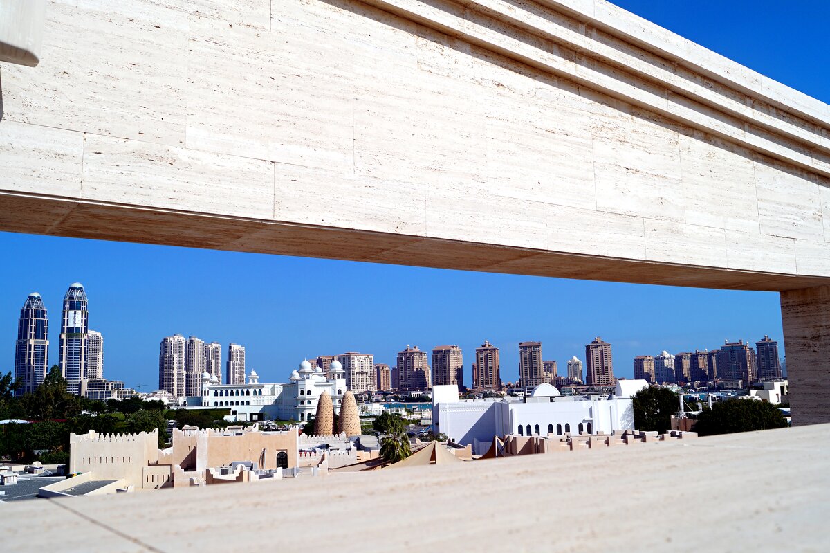 Доха. Вид на город с трибун амфитеатра - Gal` ka