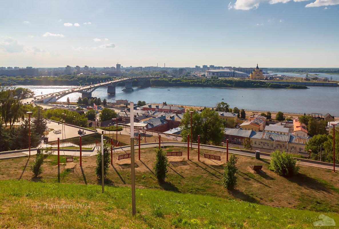 Виды с набережной Федоровского в Нижнем Новгороде - Александр Синдерёв