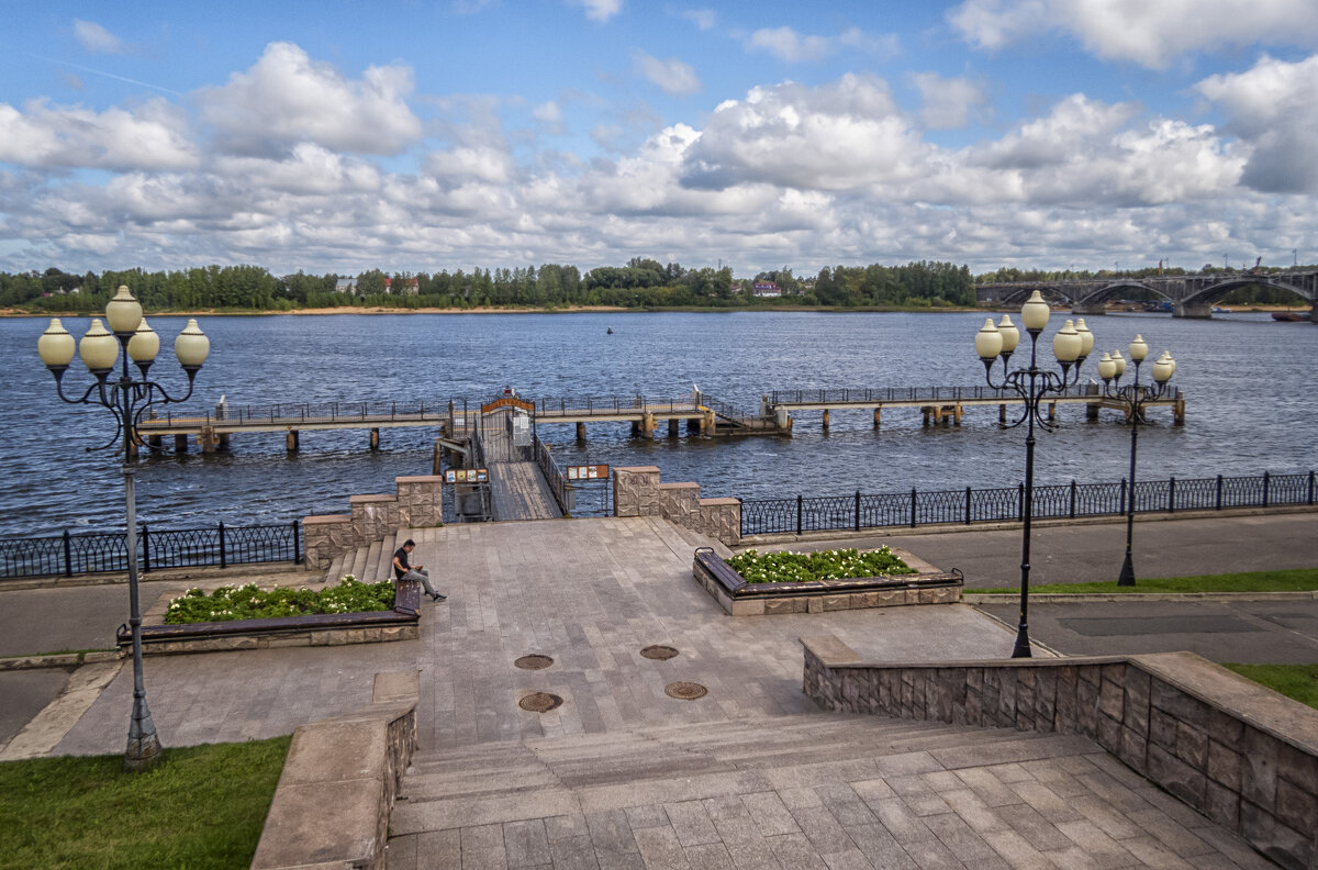 Причал в Рыбинске - Сергей Цветков