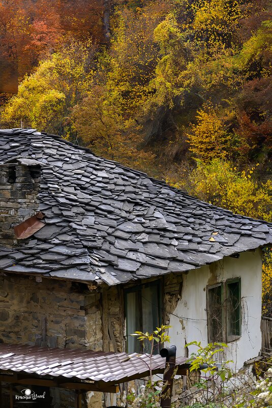 Осень в деревне Делчево, Гоце Делчев, Болгария - Кръстьо Шилев