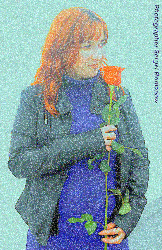 Девушка с цветком - Сергей РоманоFF
