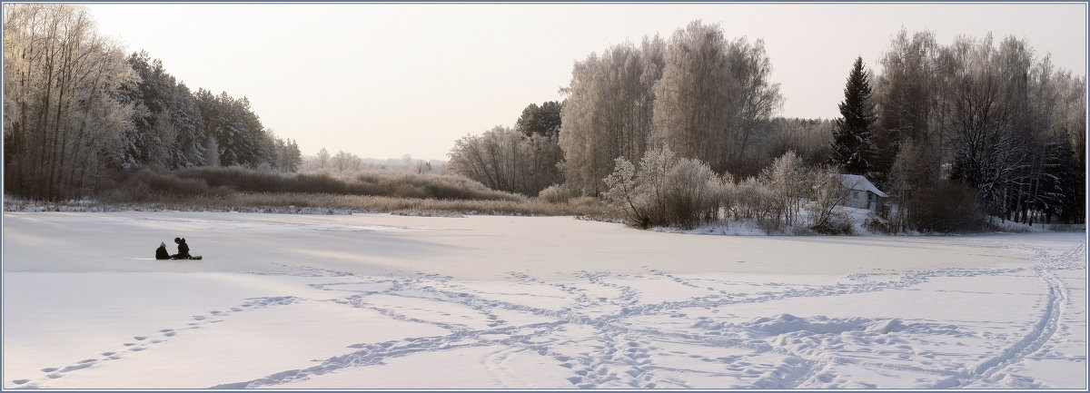 Неяркий зимний пейзаж - Александр Хахалкин