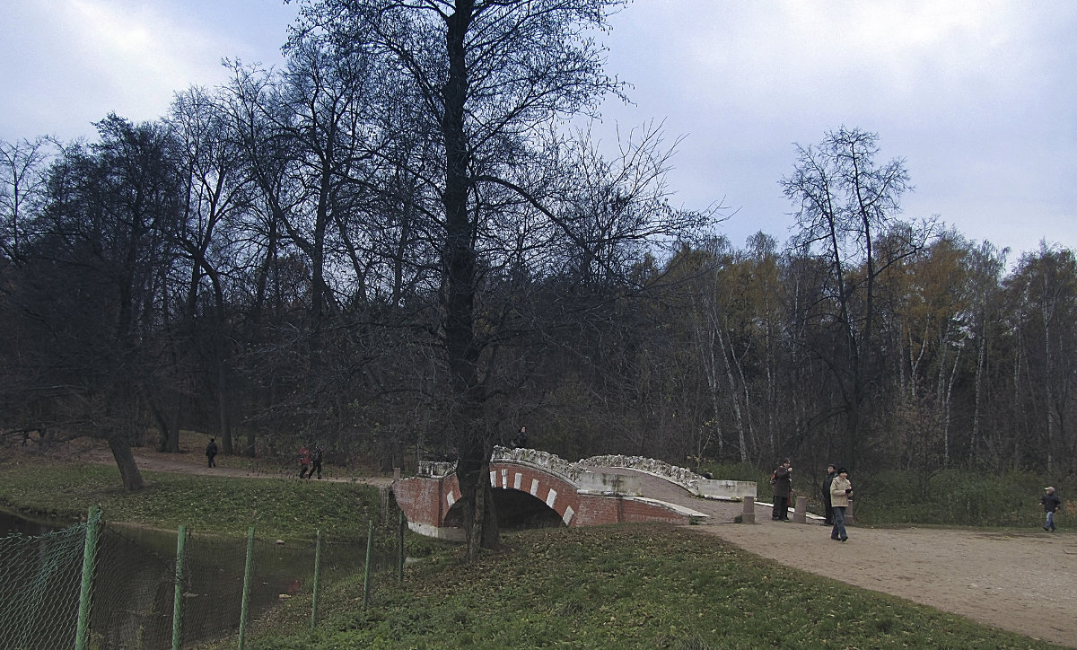 Горбатый мост на правом берегу Верхнего Кузьминского пруда - Сергей Мягченков