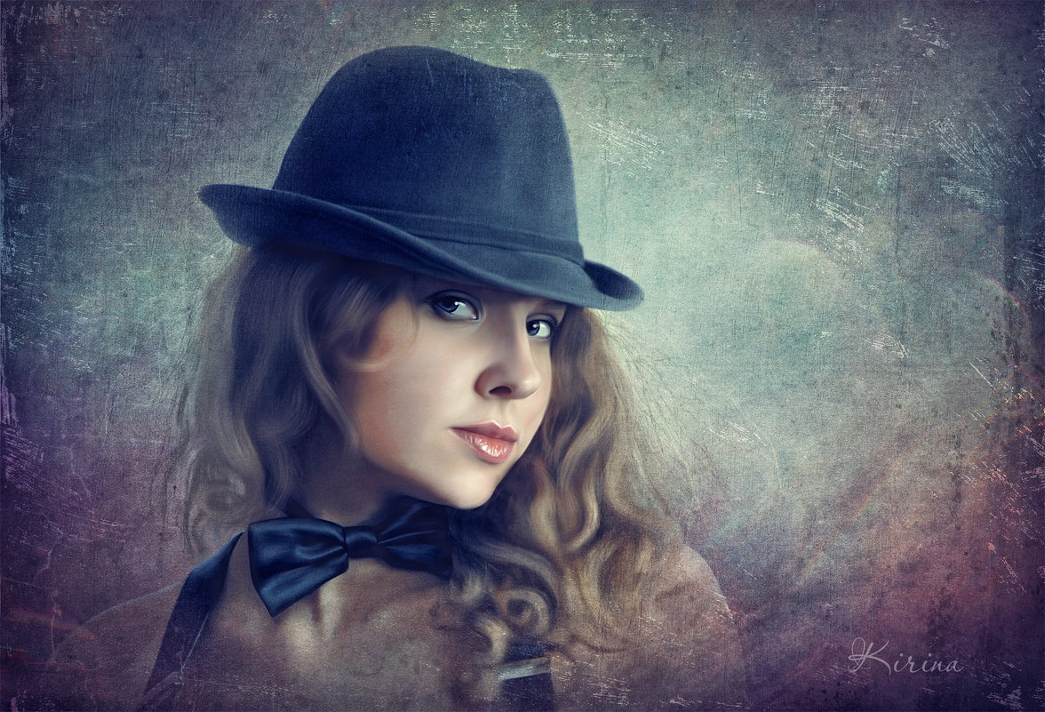 Портрет девушки в шляпе - Ирина Kачевская
