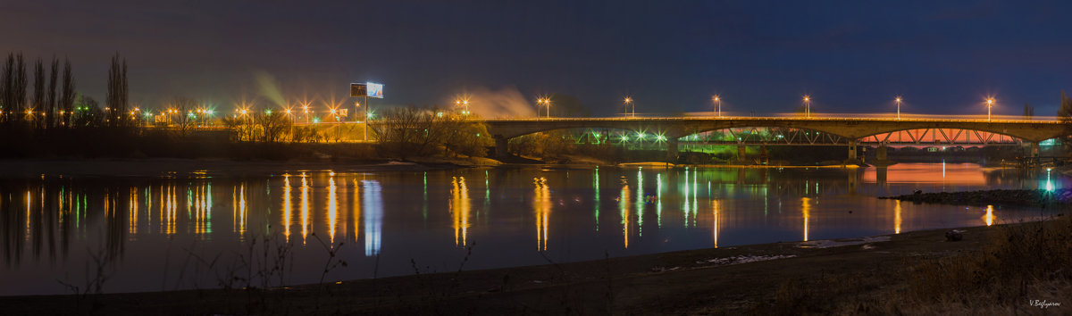 Мост через Кубань (панорама) - Владимир Бегляров