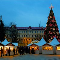 Рождественская ярмарка на Кафедральной площади :: Виктор (victor-afinsky)