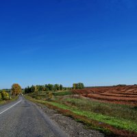 Тогульский тракт,через лобовое стекло,Сентябрь. :: Владимир Михайлович Дадочкин