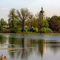Пейзаж с церковью. :: Виктор Берёзкин