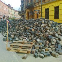 Реставрация улиц во Львове :: Наталия С-ва