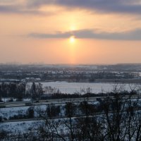 Морозный рассвет над Симферополькой :: Ольга Серебренникова