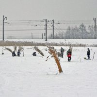 Рыбалка в снегопад :: Владимир ЯЩУК