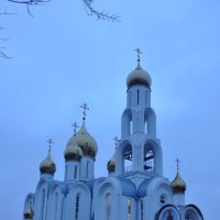 Новый храм в вечернем небе :: Алексей Кучерюк