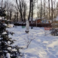 Зимний городской парк в Люберцах. Подмосковье :: Ольга Кривых