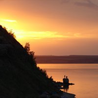 Закат на озере Аслы-куль :: Полина 