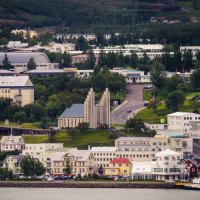 вид на Акурейри - северная столица Исландии :: Вячеслав Ковригин