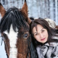 прогулка с лошадьми :: Оксана Суярова